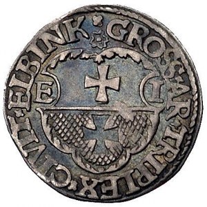 trojak 1537, Elbląg, Kurp. 618 (R1), Gum. 585, patyna