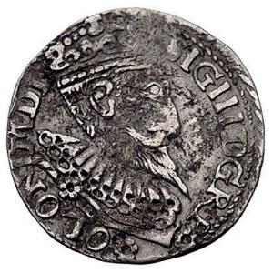 trojak 1598, Olkusz, na awersie trzy kwiatki, podobny W...