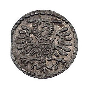 denar 1596, Gdańsk, Kurp. 2206 (R2), Gum. 1368, patyna