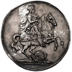talar wikariacki 1711, Drezno, Aw: Stoły z regaliami, R...