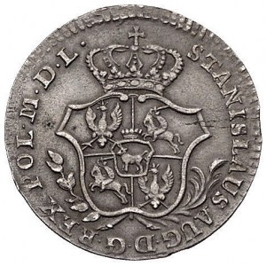 2 grosze srebrne 1767, Warszawa, odmiana ze zwężoną u d...
