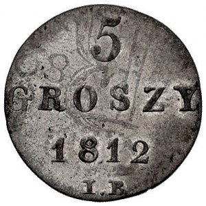 5 groszy 1812, Warszawa, przebitka na 1/24 talara prusk...