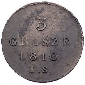3 grosze 1810, Warszawa, Plage 78, patyna