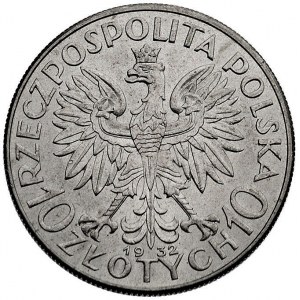 10 złotych 1932, Anglia, Głowa Kobiety, Parchimowicz 12...