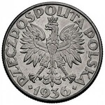 zestaw monet 5 złotych 1938, Warszawa, Piłsudski i 2 zł...