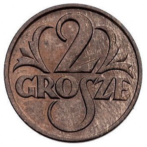 zestaw monet 2 grosze 1925 i 1927, Warszawa, Parchimowi...