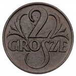zestaw monet 2 grosze 1925 i 1927, Warszawa, Parchimowi...