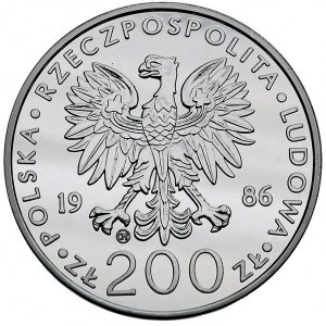 200 złotych 1986, Szwajcaria, Jan Paweł II, Parchimowic...