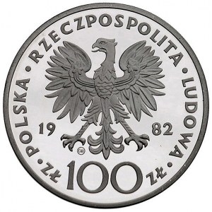 100 złotych 1982, Szwajcaria, Jan Paweł II, Parchimowic...