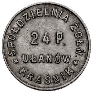 Kraśnik, 1 złoty Spółdzielni 24 p. ułanów, aluminium, B...