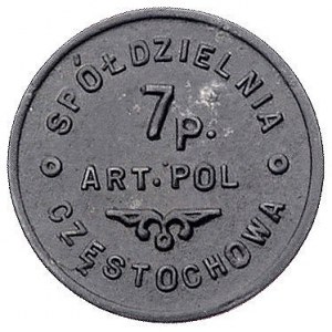 Częstochowa, 10 groszy (I emisja) Spółdzielni 7 p.a.p.,...