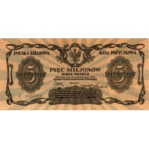 5.000.000 marek polskich, 20.11.1923, seria C, Miłczak ...