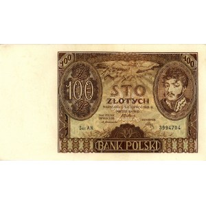 100 złotych 2.06.1932, Ser.AN., Miłczak 73b, Pick 74 zn...
