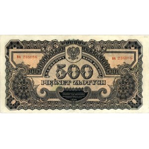 500 złotych 1944, \obowiązkowe, seria BA