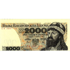 2.000 złotych 1.06.1982, Miłczak 163, Pick 147c, bankno...