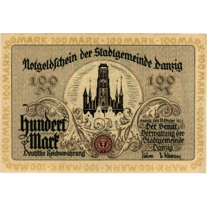 100 marek 31.10.1922, Miłczak G1, Ros. 792