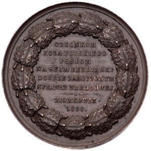 Tadeusz Reytan- medal autorstwa F. Belowa ofiarowany po...
