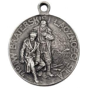 Rosjanie Braciom Polakom- medal autorstwa Żakara 1914 r...