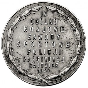 IV Zawody Sportowe Policji 1929 r.- medal autorstwa S. ...