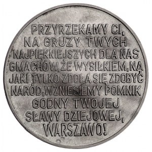 odbudowa Zamku Królewskiego w Warszawie- medal nieznane...