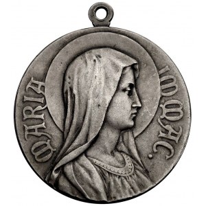 Święta Rodzina- medal srebrny, Aw: Popiersie Matki Bosk...