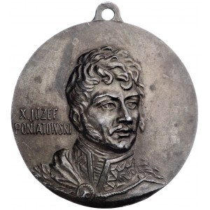 medalion- książę Józef Poniatowski; Popiersie w mundurz...