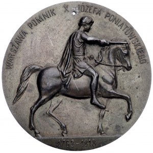 medalion- pomnik księcia Józefa Poniatowskiego w Warsza...