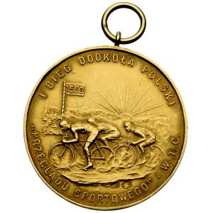 medal złoty sygnowany A Nagalski przyznany przez redakc...