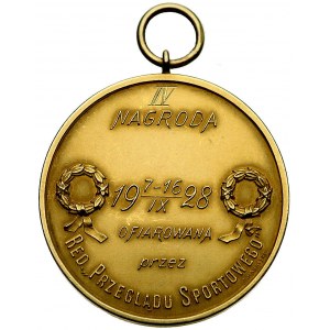 medal złoty sygnowany A Nagalski przyznany przez redakc...