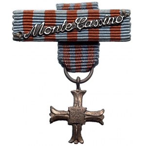 Krzyż Pamiątkowy Monte Cassino nr 15925 wraz z miniatur...