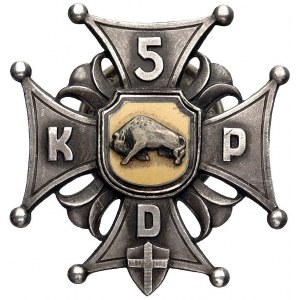 pamiątkowa odznaka 5 Kresowej Dywizji Piechoty wraz z n...