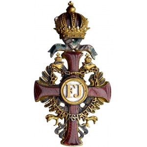 Krzyż Oficerski Orderu Franciszka Józefa, brąz złocony,...