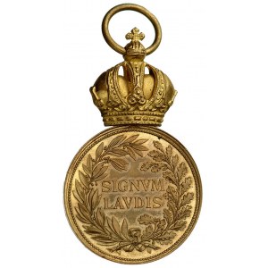 Brązowy Medal Zasługi Wojskowej (MVM / FJ I), brąz złoc...