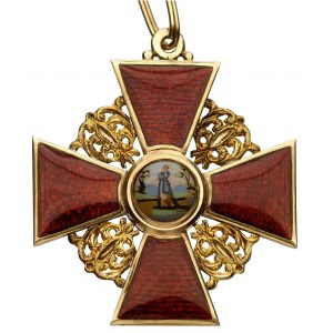 Krzyż Komandorski (II klasa) Orderu Świętej Anny, złoto...