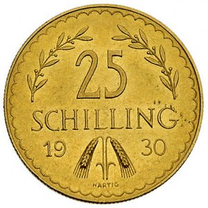 25 szylingów 1930, Wiedeń, Fr. 521, złoto, 5.88 g
