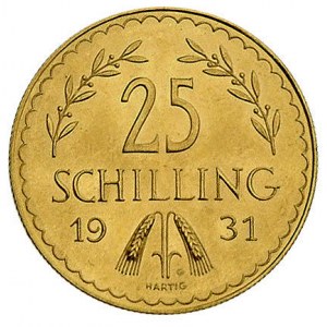 25 szylingów 1931, Wiedeń, Fr. 521, złoto, 3.88 g