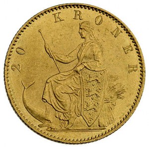 20 koron 1873, Kopenhaga, Fr. 295, złoto, 8.96 g