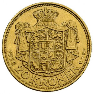 20 koron 1912, Kopenhaga, Fr. 297, złoto, 8.96 g