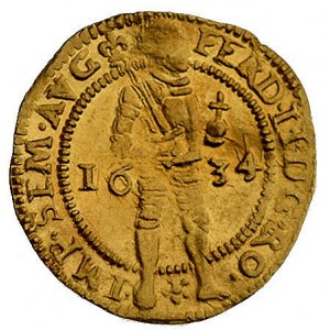 dukat 1634, Deventer, Delm. 1088 (R3), Fr. 26, złoto, 3...