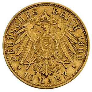 Otto 1886-1913, 10 marek 1900/D, Monachium, J.201, Fr. ...