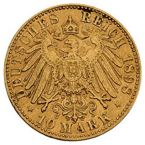 10 marek 1898/E, Muldenhütten, J. 263, Fr. 3844, złoto ...