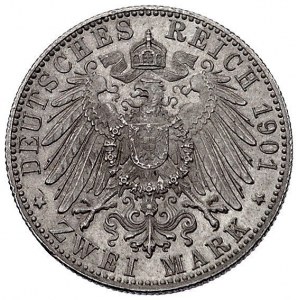 2 marki 1901/F, Stuttgart. J. 174, rzadkie w tym stanie...