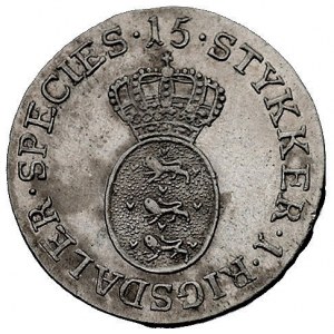 Krystian VII 1588-1648, 1/15 speciedaler 1796, Kongsber...