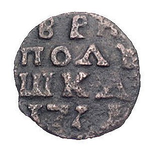 połuszka 1719, Moskwa, Bitkin 1699, Uzd. 2416, rzadka