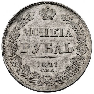 rubel 1841, Petersburg, Bitkin 130, Uzd. 1597, minimaln...