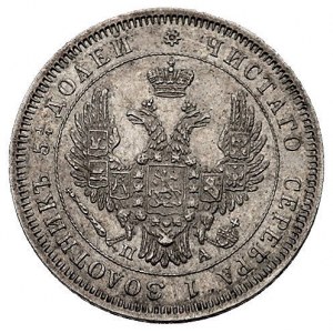 25 kopiejek 1851, Petersburg, Bitkin 253, Uzd. 1688