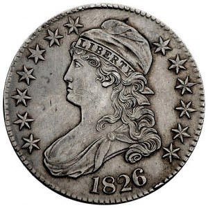 50 centów 1826, Filadelfia, ładnie zachowane, patyna