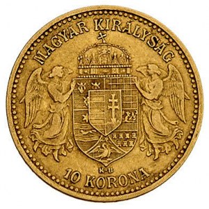 10 koron 1896, Krzemnica, Fr. 94, zloto 3.36 g, rzadszy...