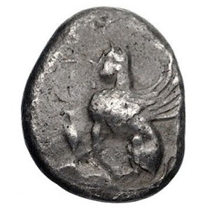 WYSPY JOŃSKIE- Chios, stater 480-460 pne, Aw: Sfinks si...