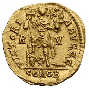 Walentynian III 425-455, solidus mennica Ravenna, Aw: P...